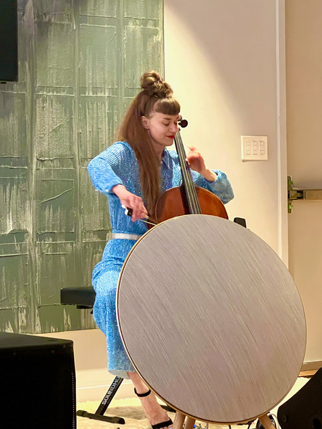 Josefine Opsahl performing at AFSMK event in New York, 2023