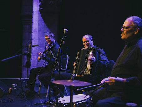 The musicians of HotScotch Ceilidh Band
