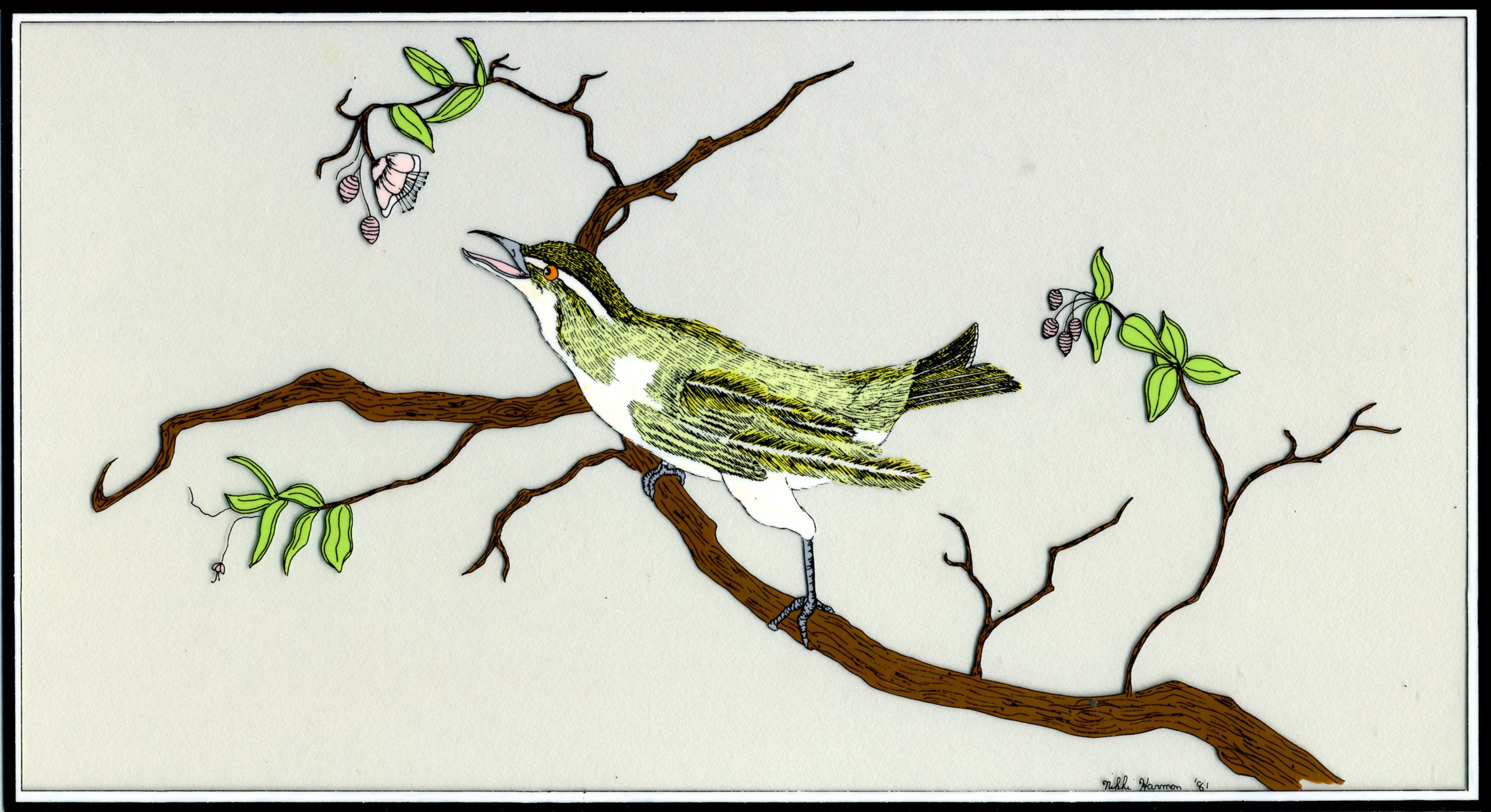 BIRD ON BRANCH