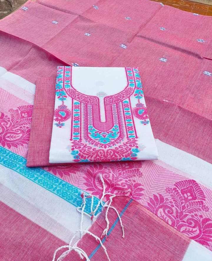 Thumbnail: Eid collection -10 Jamdani Three-piece 