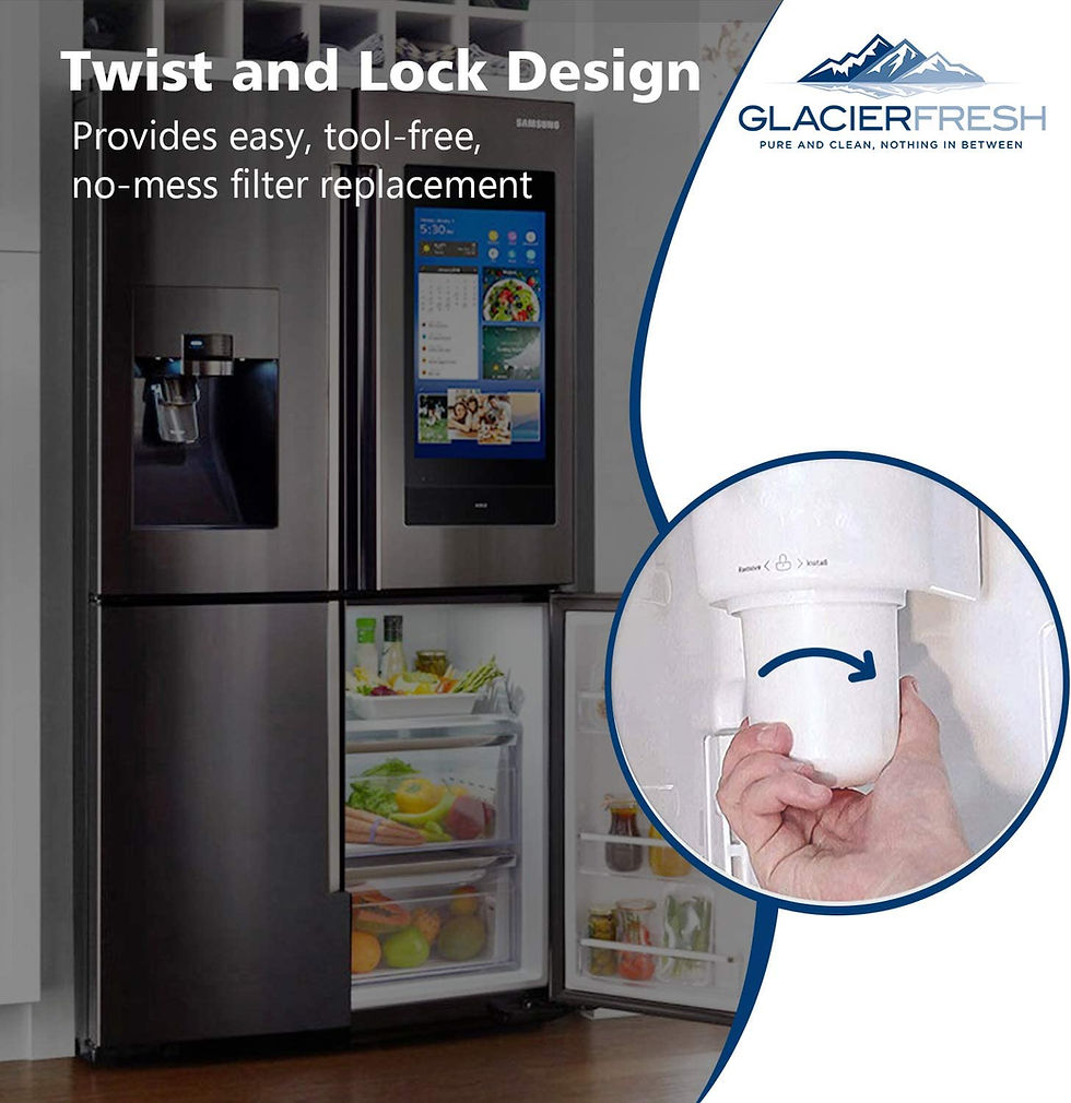 Thumbnail: GLACIER FRESH MWF Water Filters for GE Refrigerators, NSF 42 Replacement for Sm