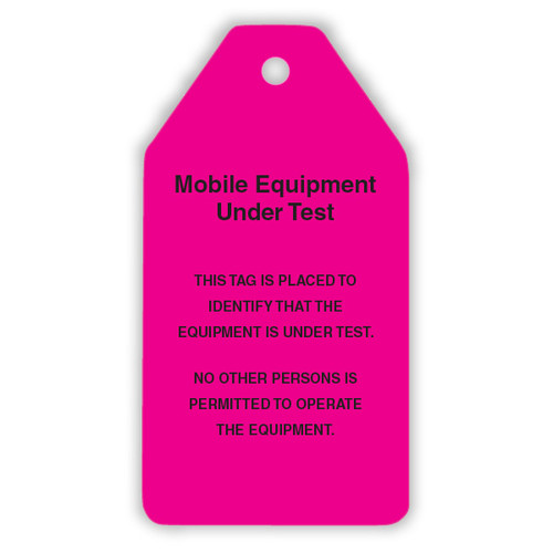 Mobile Equipment Under Test Tags - 100 pack | CCS