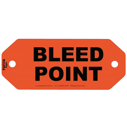 Bleed Point Tags - 100 pack | CCS