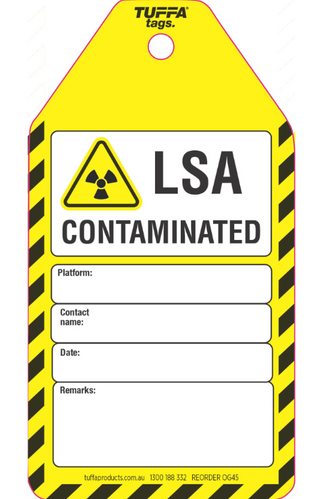 LSA Contaminated Tags - 100 pack | CCS