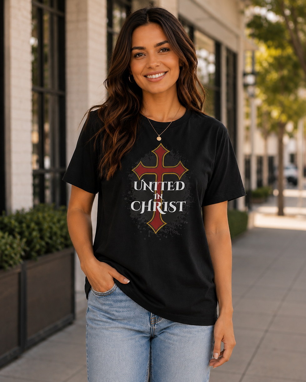 Thumbnail: United in Christ Image on front.