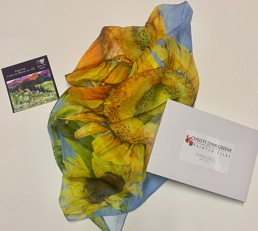 Thumbnail: Sunflower Silk Scarf