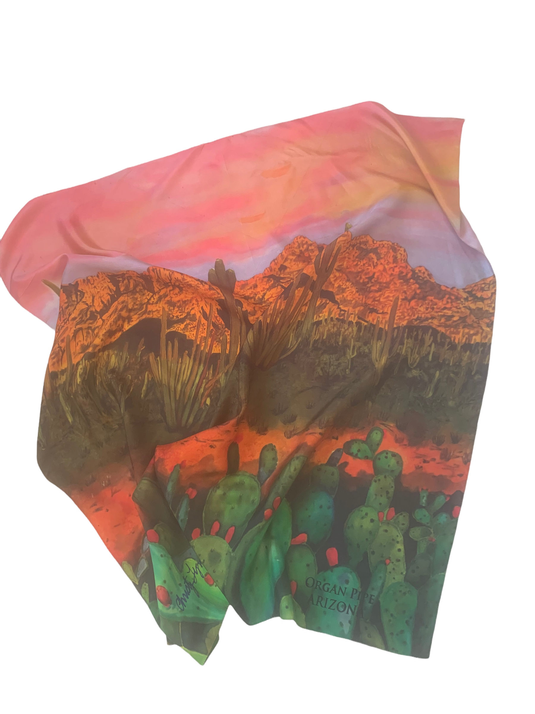 The Golden Hour Silk Scarf