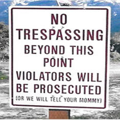 Sign at Polson's Lake View cemetery