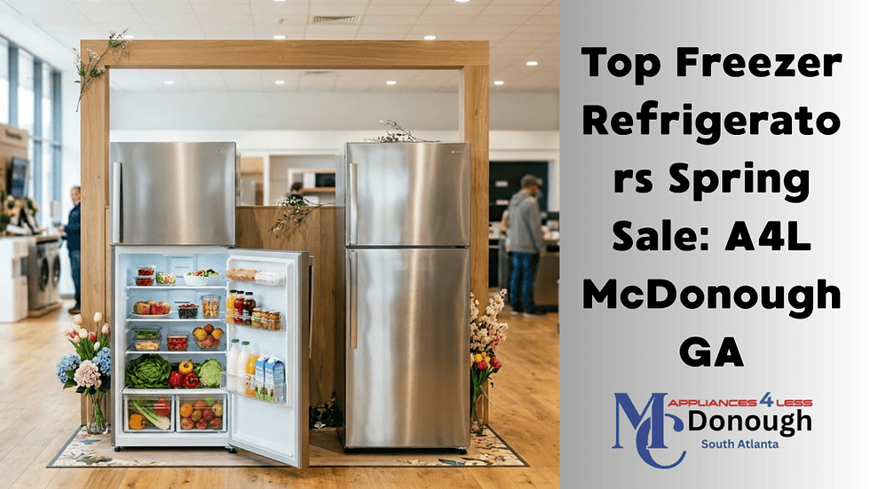 Spring Sale On Top Freezer Refrigerator