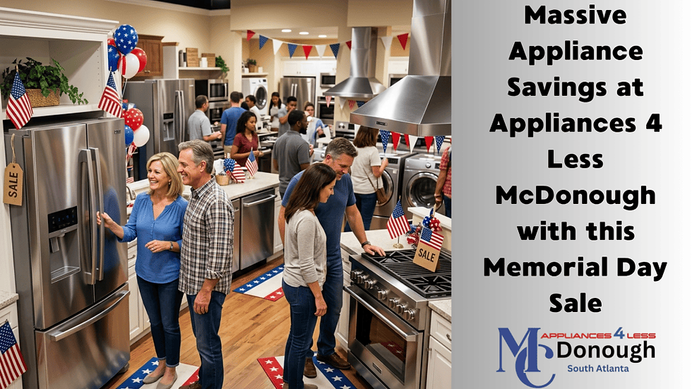 Memorial Day Appliance Sale at McDonough