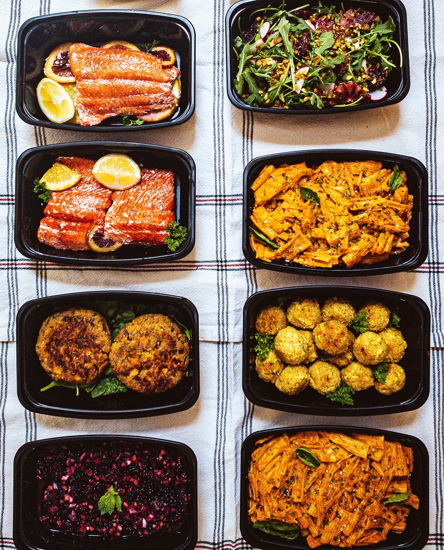 Arranged Food and Objects