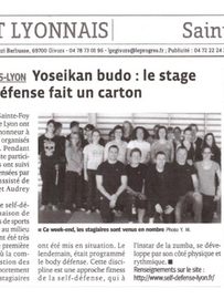 Yoseikan budo: stage self-défense, Ouest Lyonnais