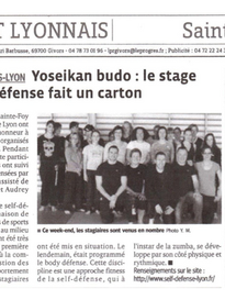 Yoseikan budo: stage self-défense, Ouest Lyonnais