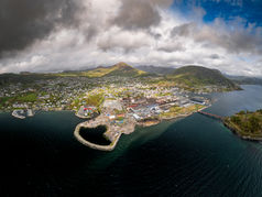 Jørpeland in Ryfylke from the air – drone photo