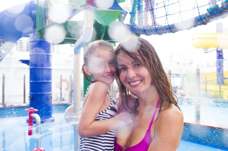 Woman with Toddler on Norwegian Cruise Lines