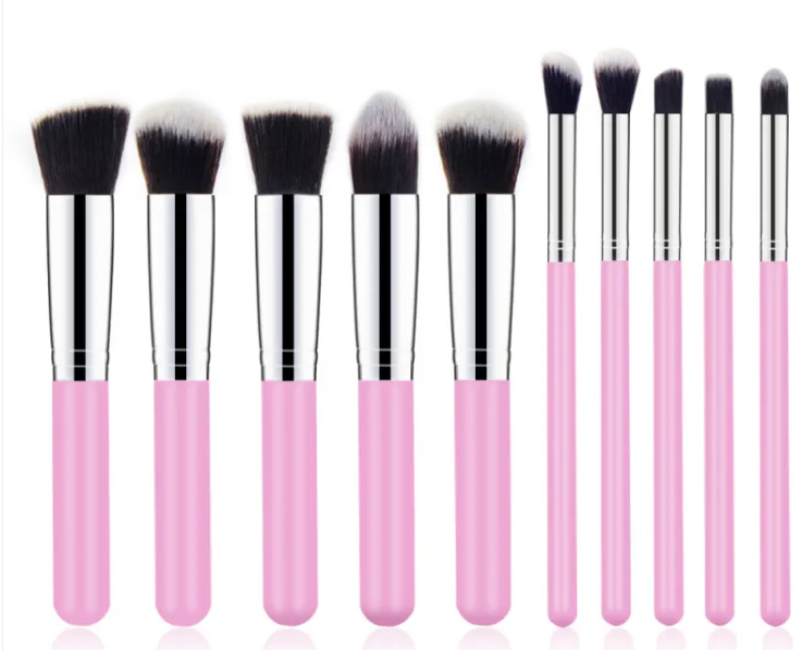 Thumbnail: Elegant Wooden Handle Makeup Brush Set