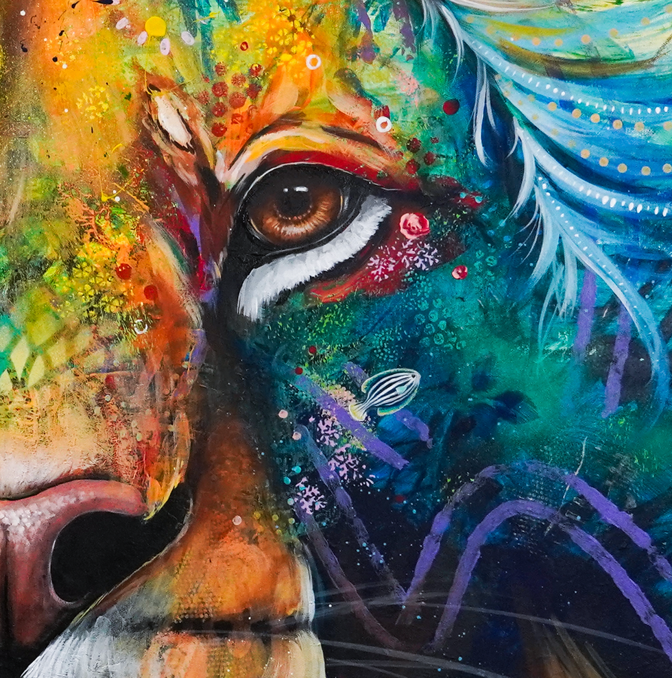 Thumbnail: ARTPRINT Lion 1 - 15 x 20 in or 24 x 32 in