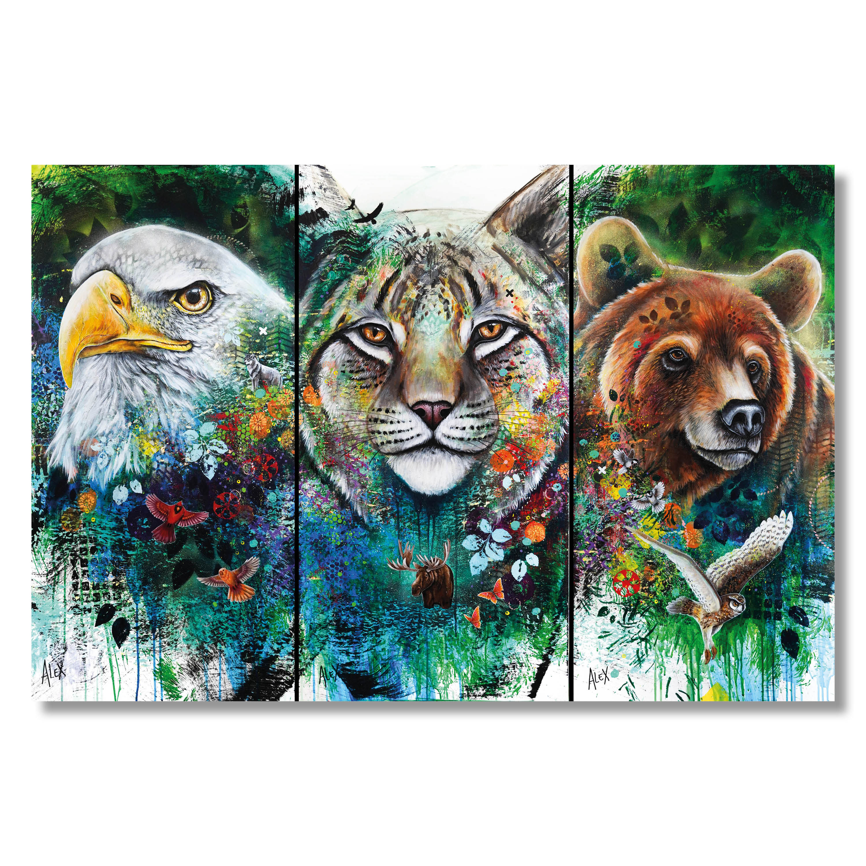 Northern Trio - 8 x 12 inches