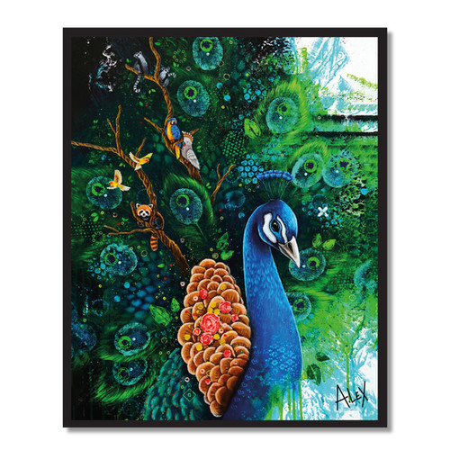 Print - Peacock - 8 x 10 inches | arts