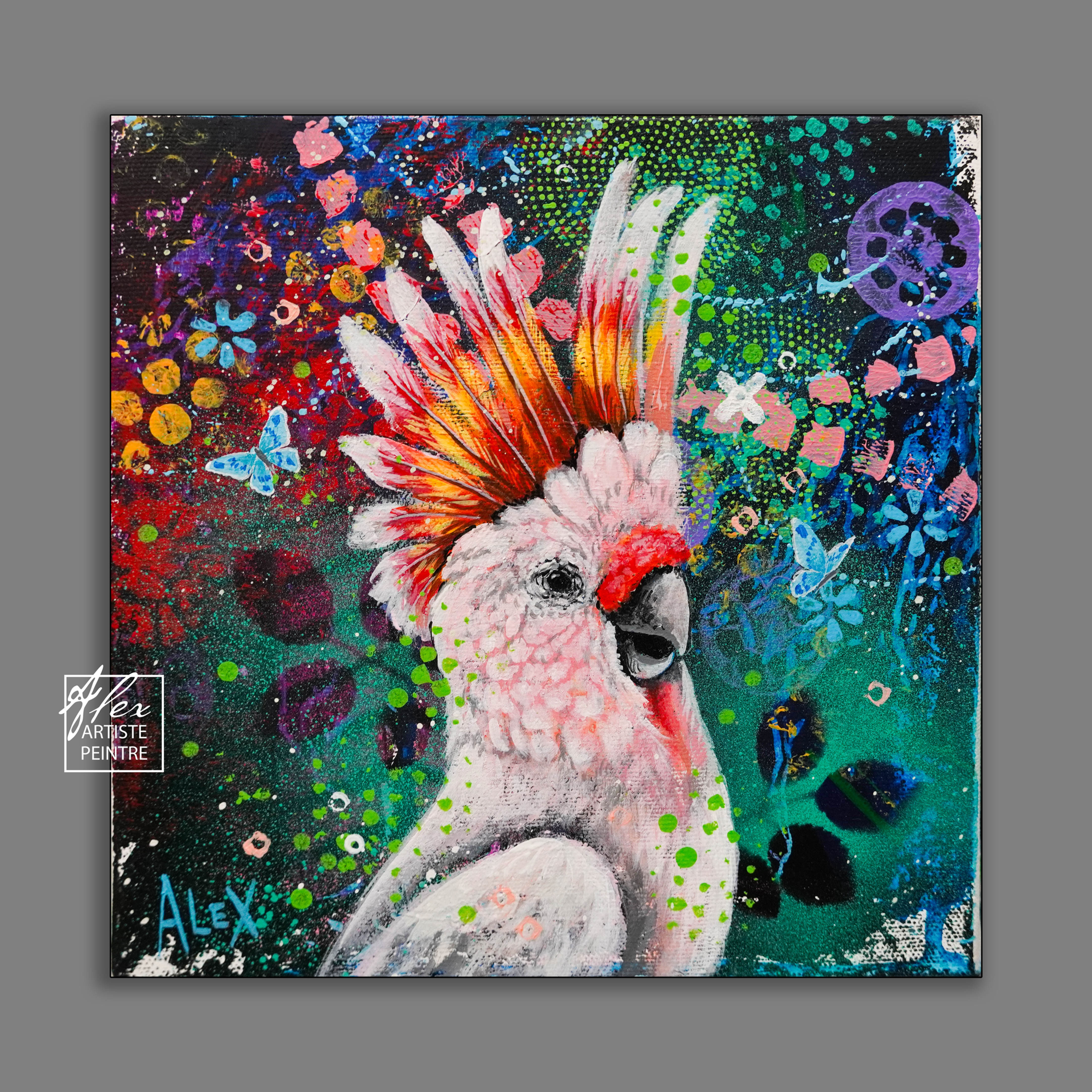 Fête tropicale - 8 x 8 pouces