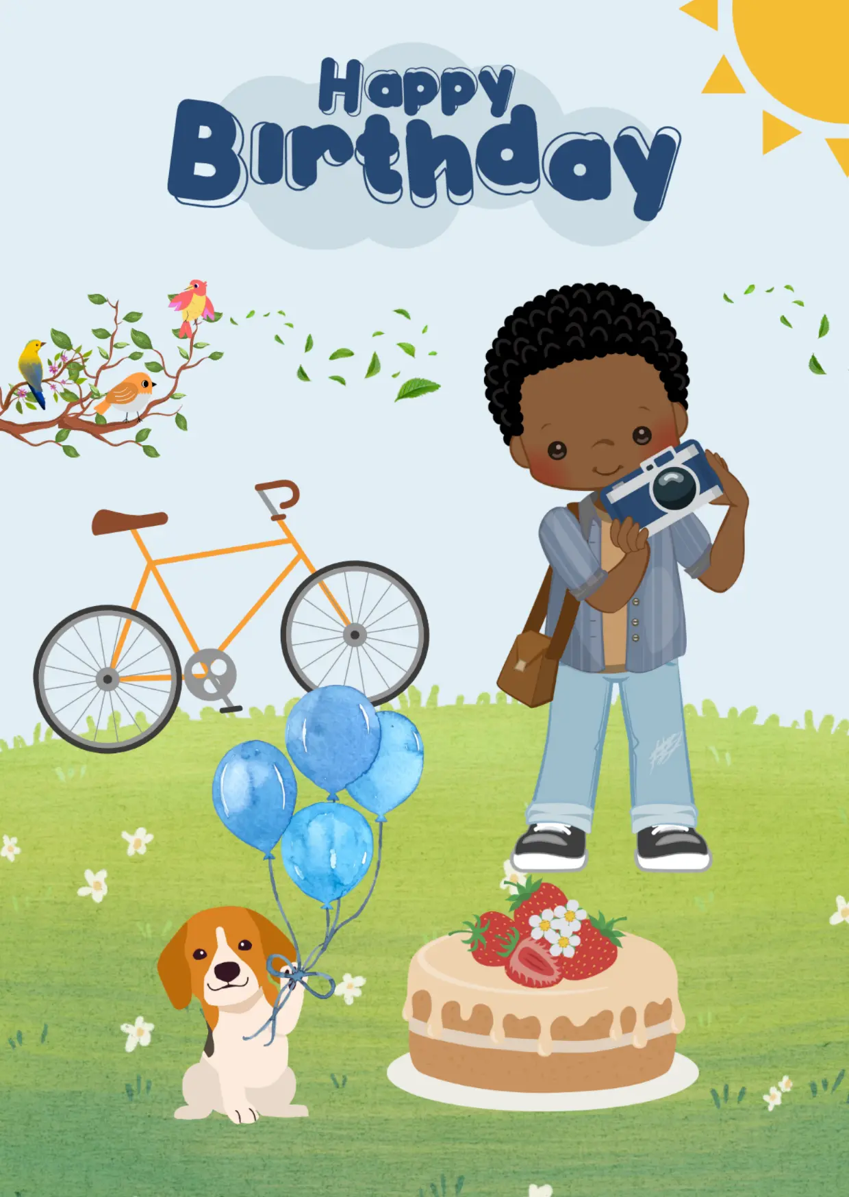 Photographer - Editable Digital Birthday Card