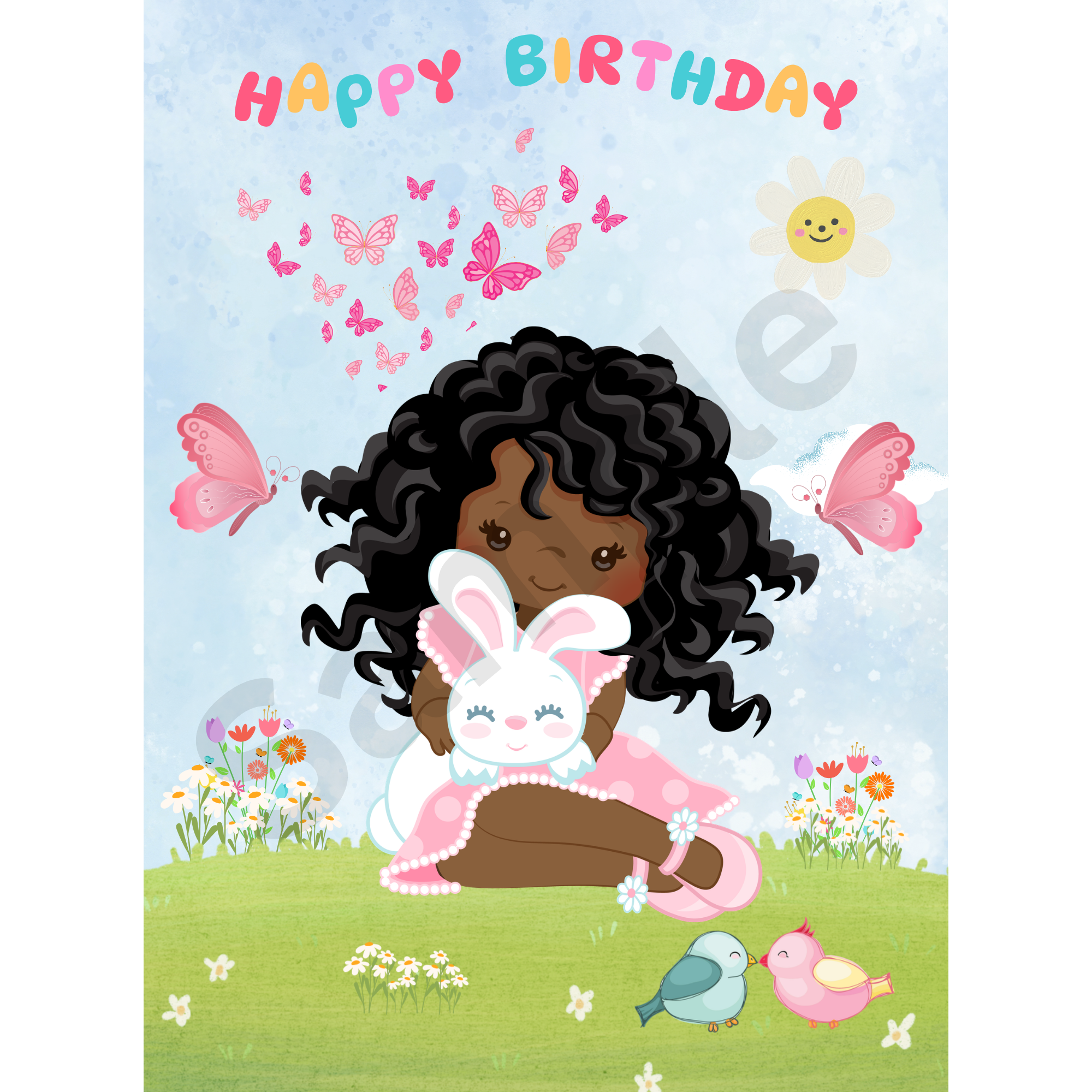 Miss Muffet editable digital card by Colourfully Black
