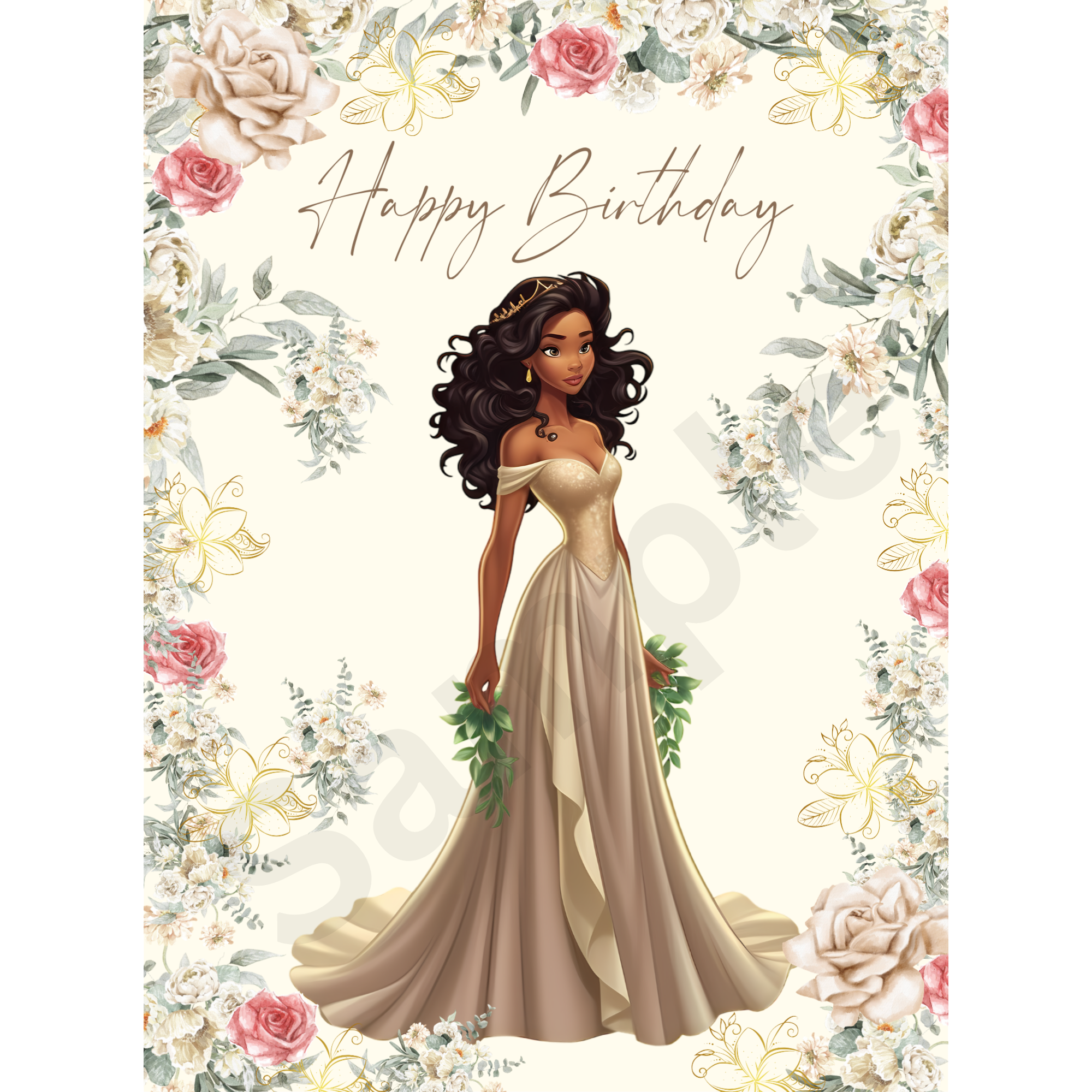 Princess editable digital card by Colourfully Black