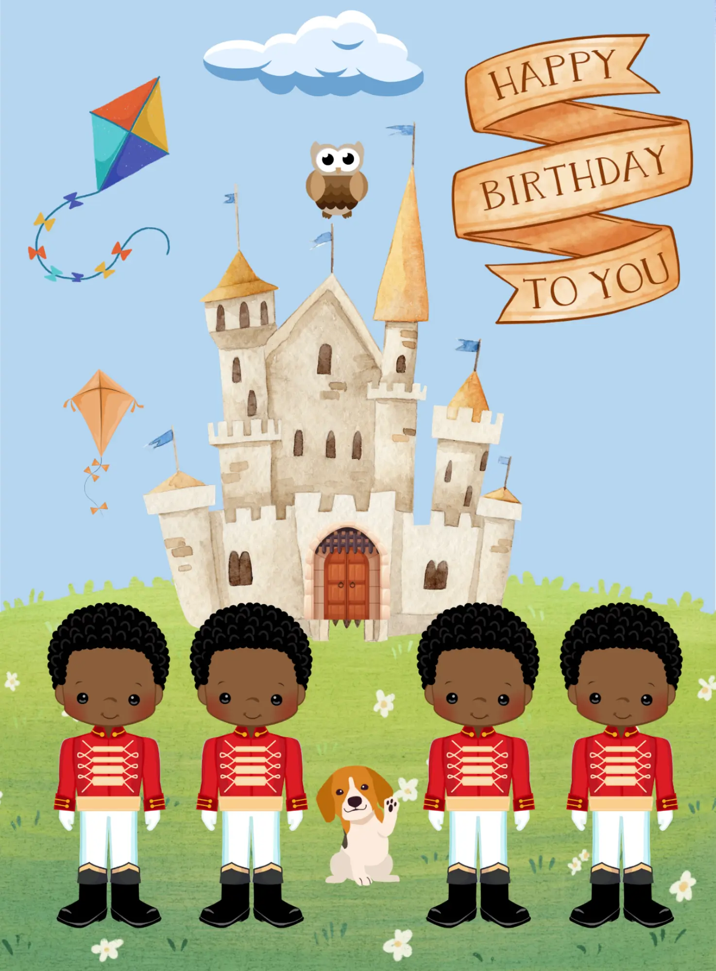 Toy Soldiers - Editable Digital Birthday Card