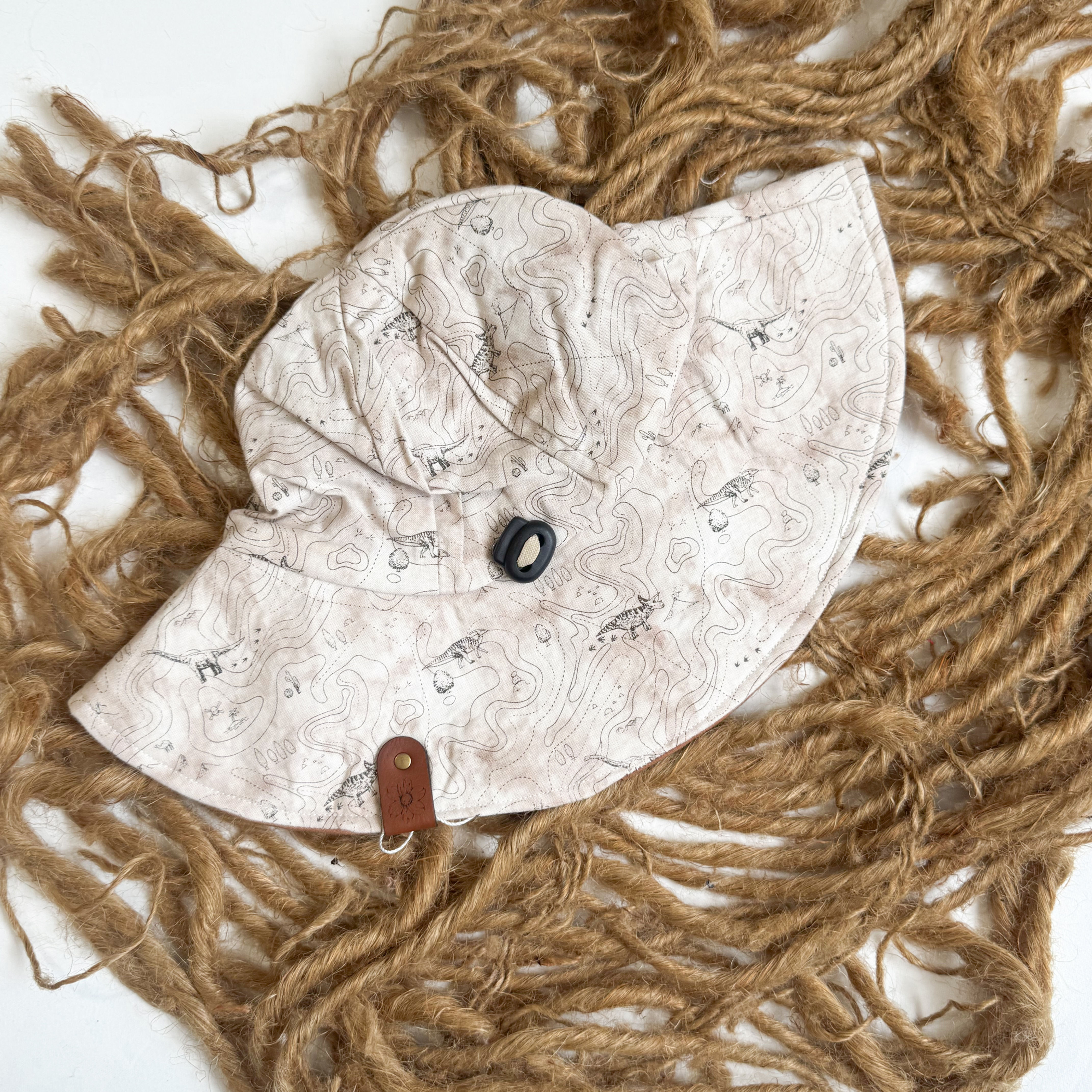 Dino Tracks Sun Hat size Medium