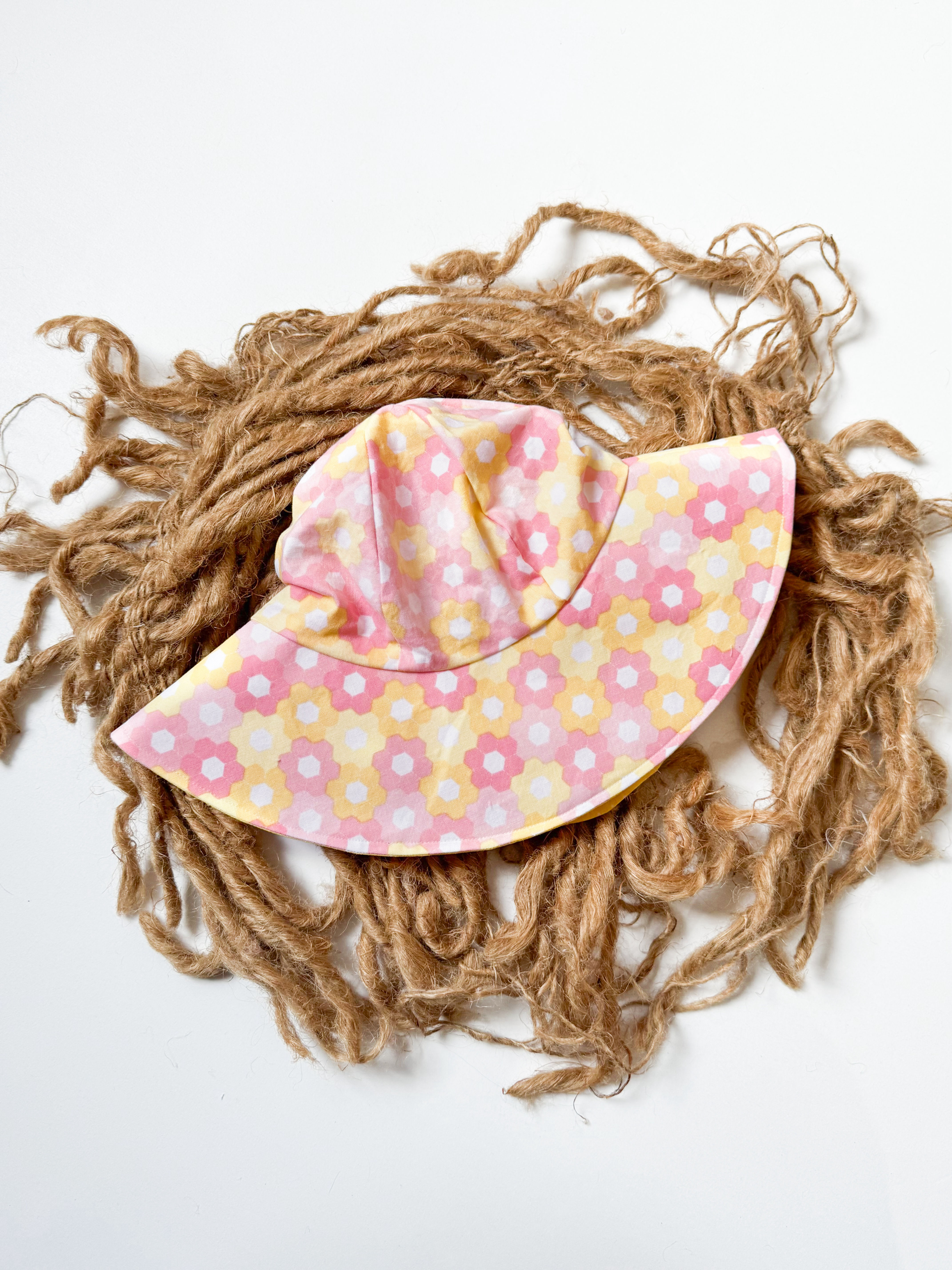 Geometric Floral Sun Hat