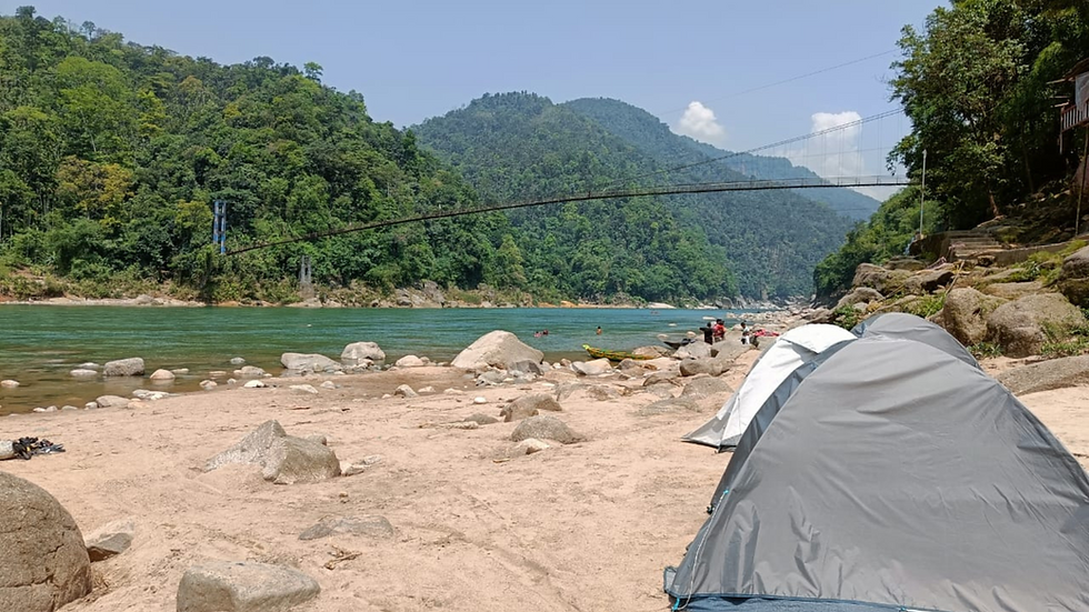 Thumbnail: Adventurous Retreat: Shared Riverside Tent in Dawki, Meghalaya