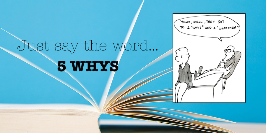 Solo di la palabra: 5 porqués