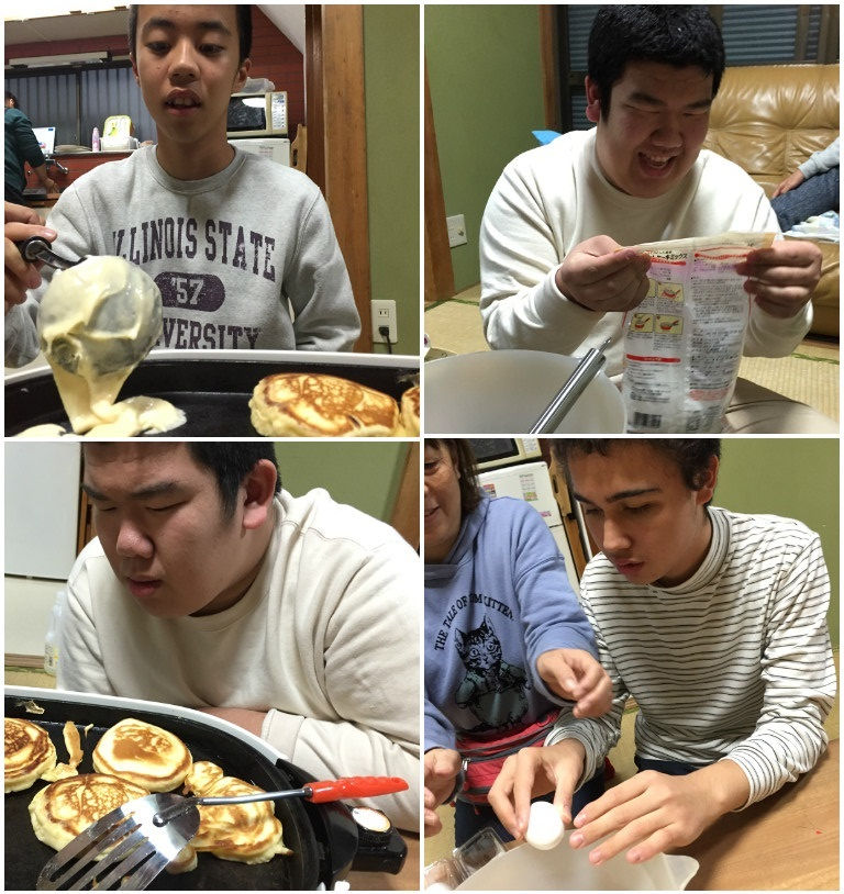 ホットケーキ作り