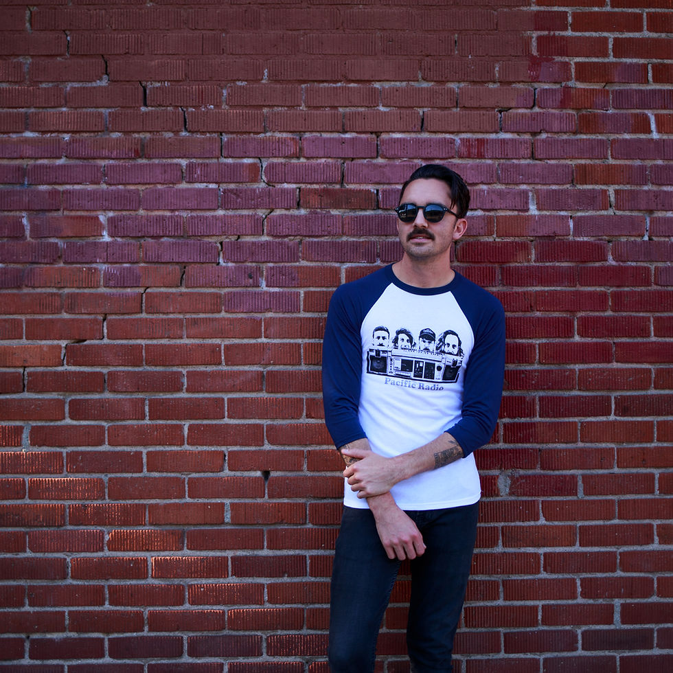 Thumbnail: Pacific Radio 3/4 Sleeve Baseball Tee Shirt
