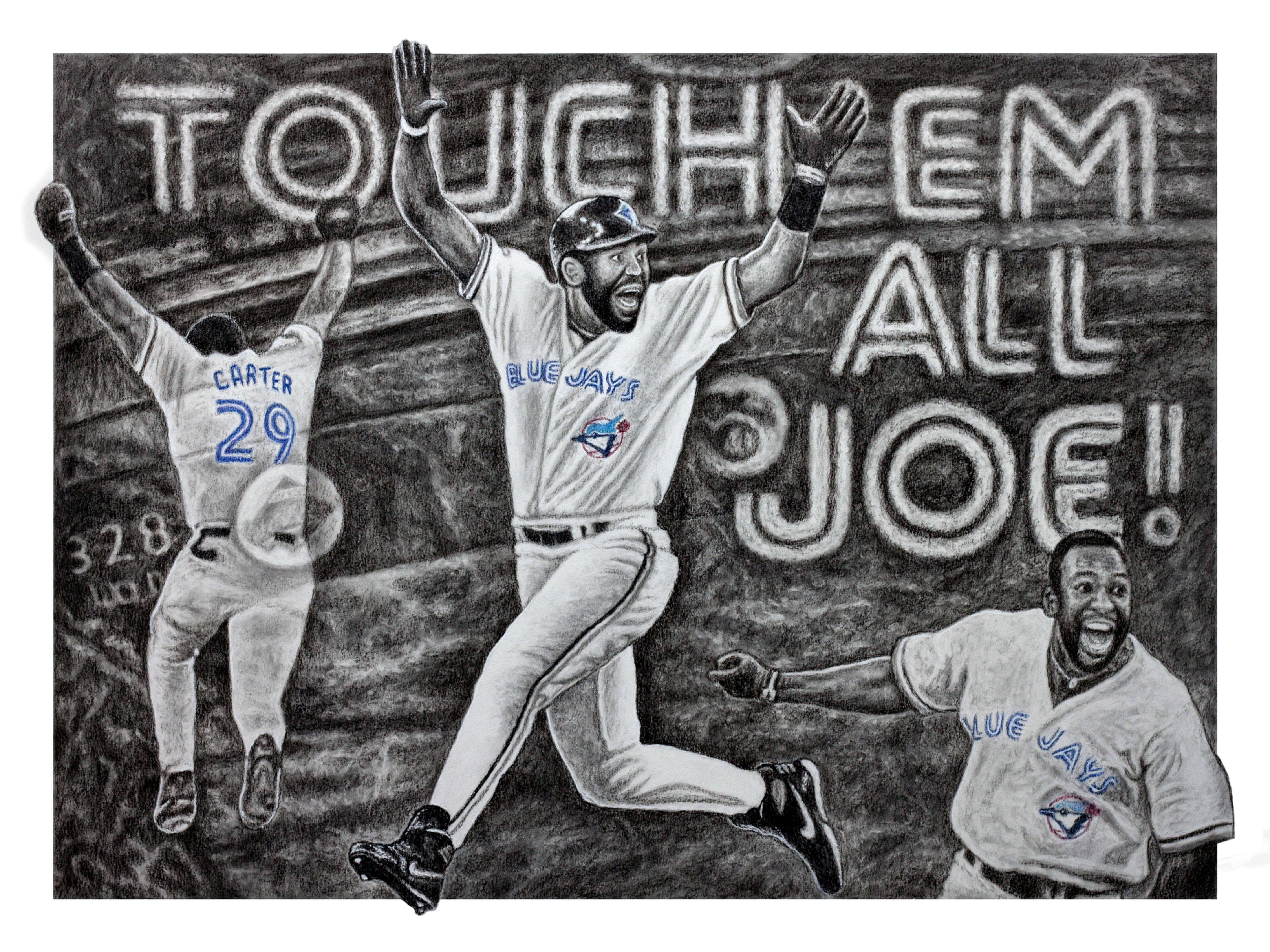 Limited Edition (of 29) "Touch 'Em All Joe" Drawing Print (4 sizes availabl