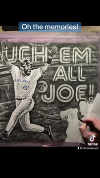 Thumbnail: Limited Edition (of 29) "Touch 'Em All Joe" Drawing Print (4 sizes availabl