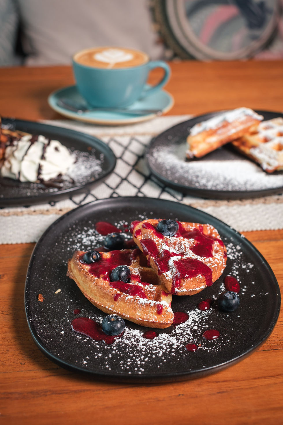 Waffles at Oasis Restaurant Koh Tao