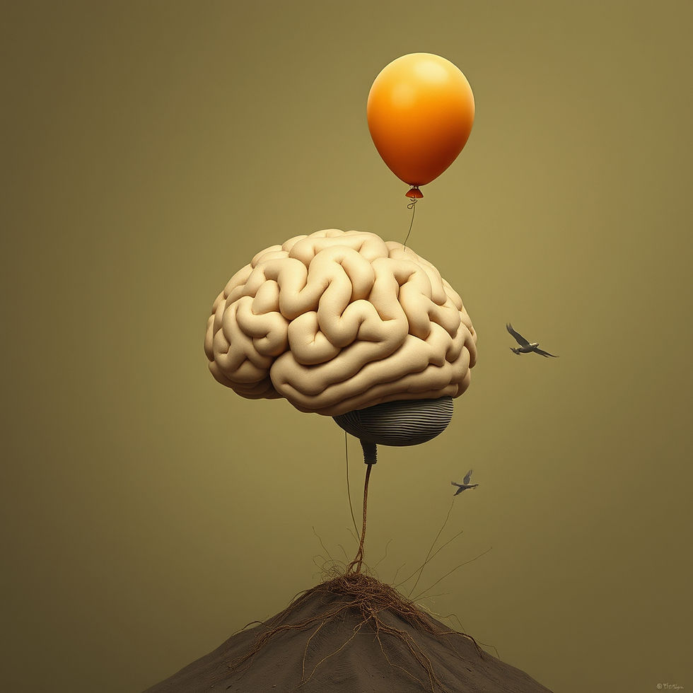 The brain doesn't grow like a balloon