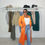Thumbnail: PUMPKIN SPICE SATIN TRENCH - ORANGE 