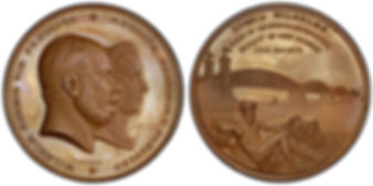 103386  |  GERMANY. König Wilhelms Railway Bridge bronze Medal.