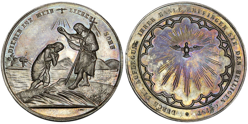 Thumbnail: 102731  |  GERMANY. Baptism silver Medal.