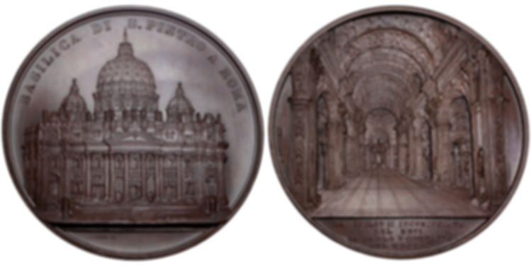 103469  |  ITALY. Vatican City. St. Peter's Basilica bronze Medal.