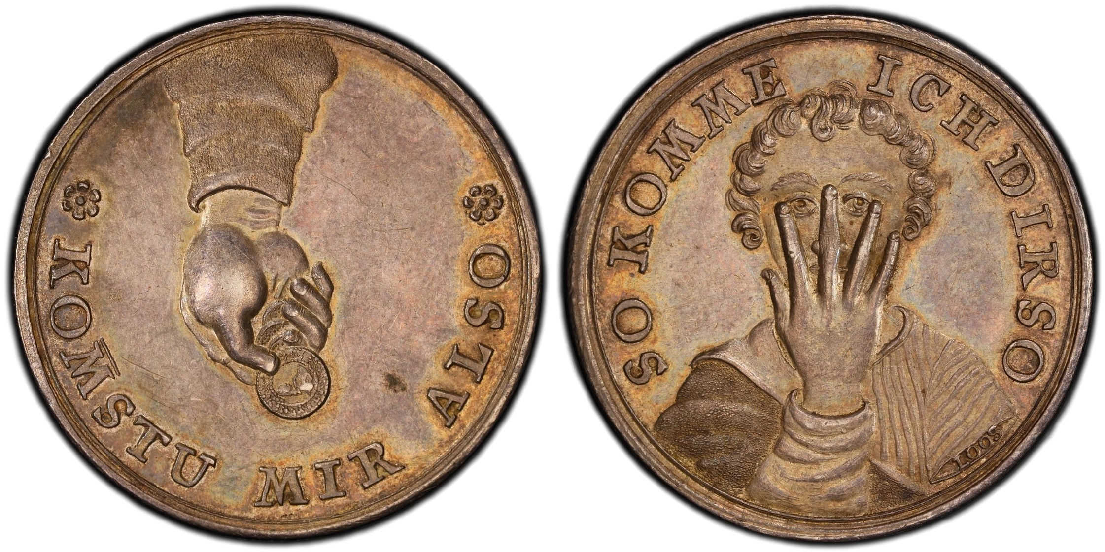 102560  |  GERMANY. Hamburg. Satirical silver Medal.