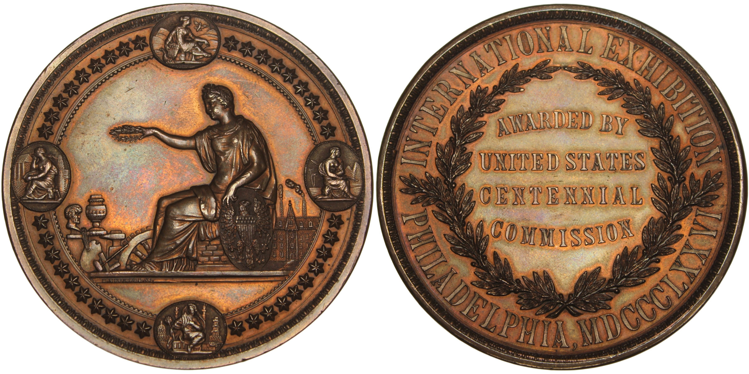 100498  |  UNITED STATES. Centennial Commission bronze award Medal.