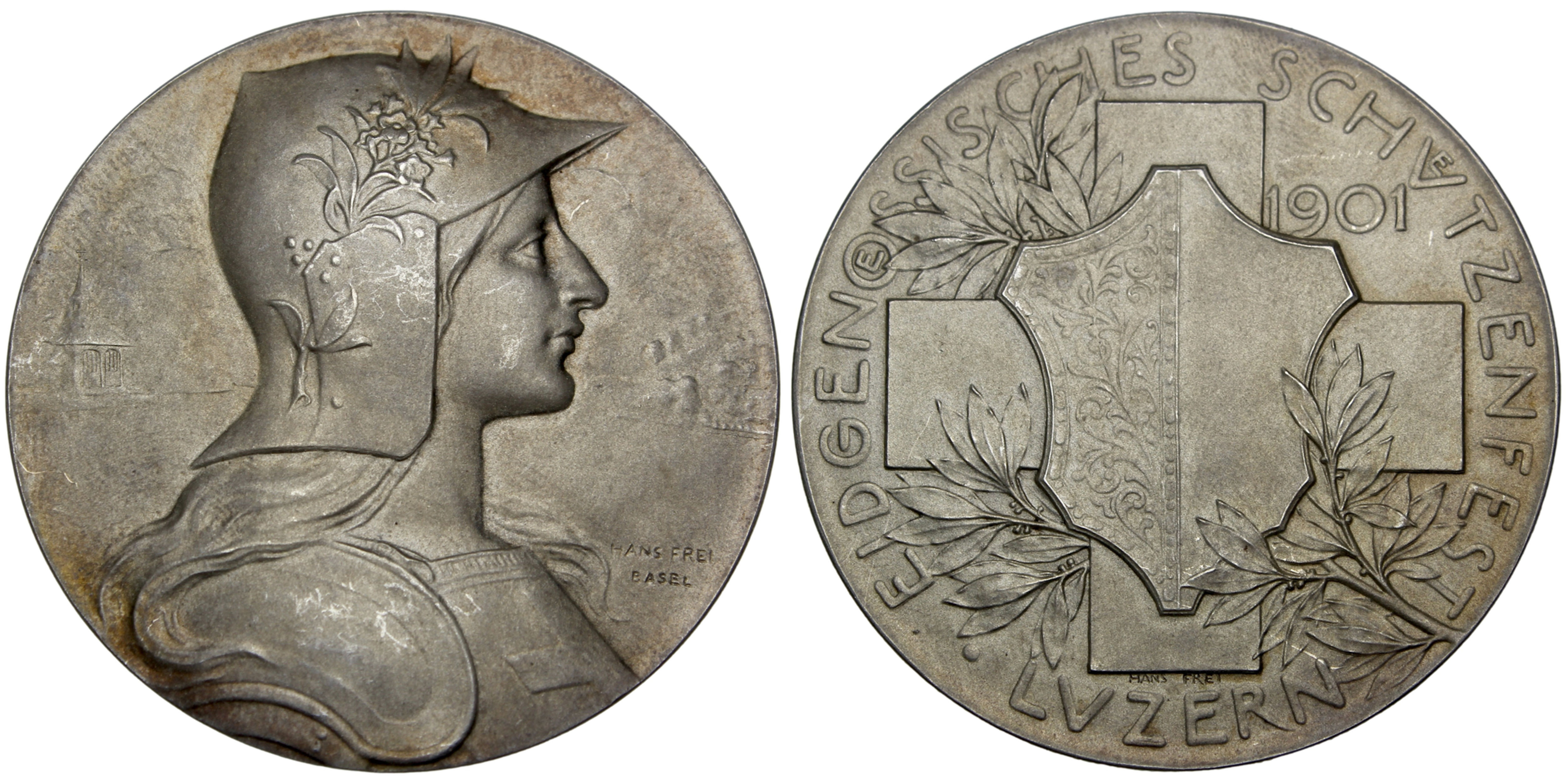 101914 | SWITZERLAND. Luzern. Silver Schützenmedaille (Shooting Medal).