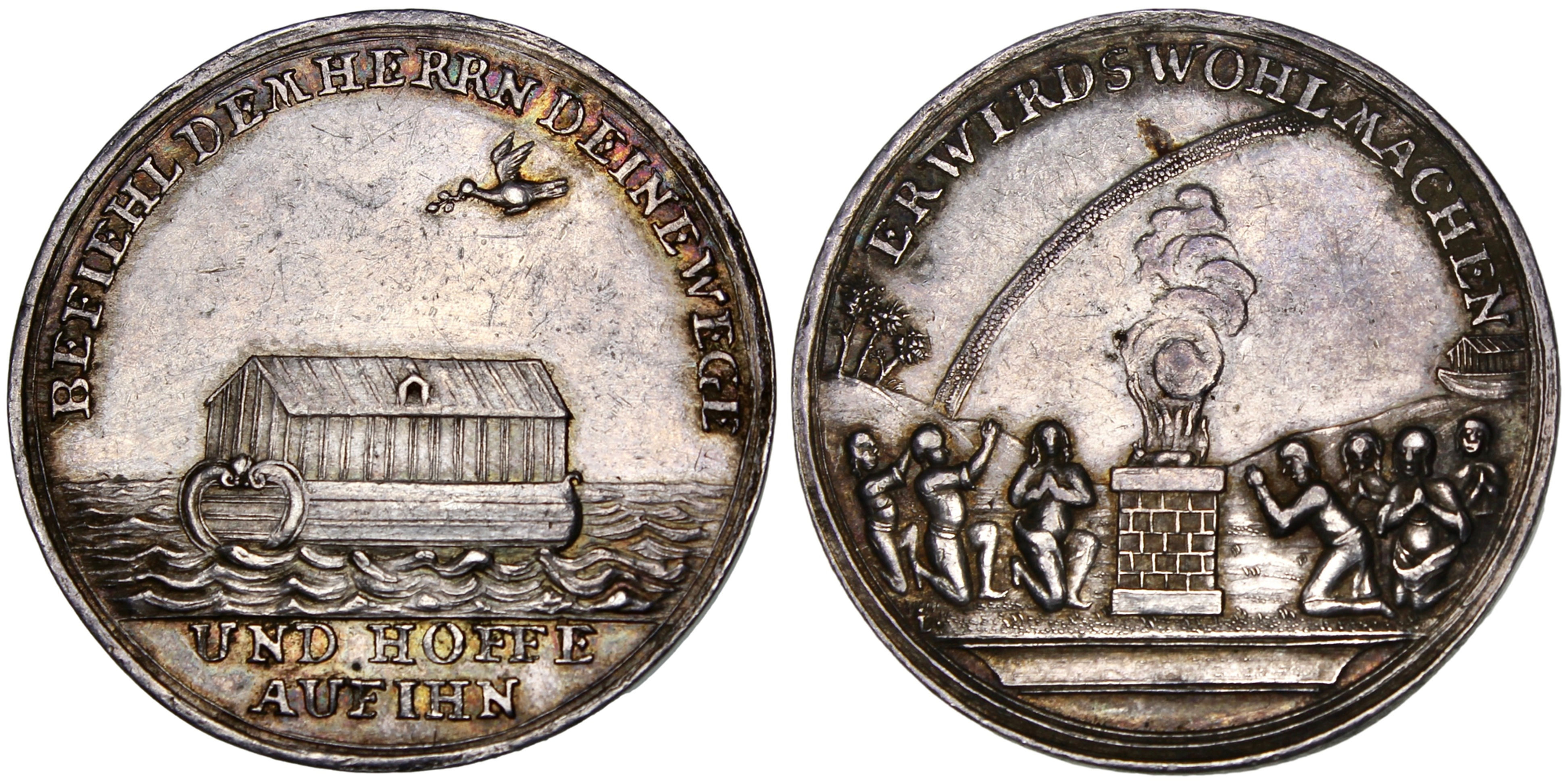 103046  |  GERMANY. Silesia. Noah's Ark silver Medal.