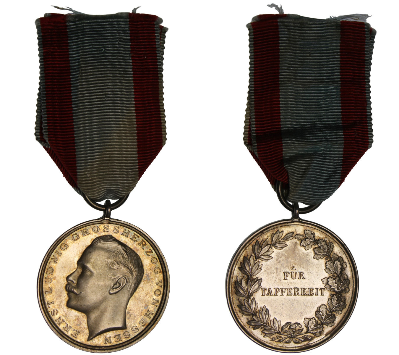 100511 | GERMANY. Hessen-Darmstadt. Ernst Ludwig silver Medal.