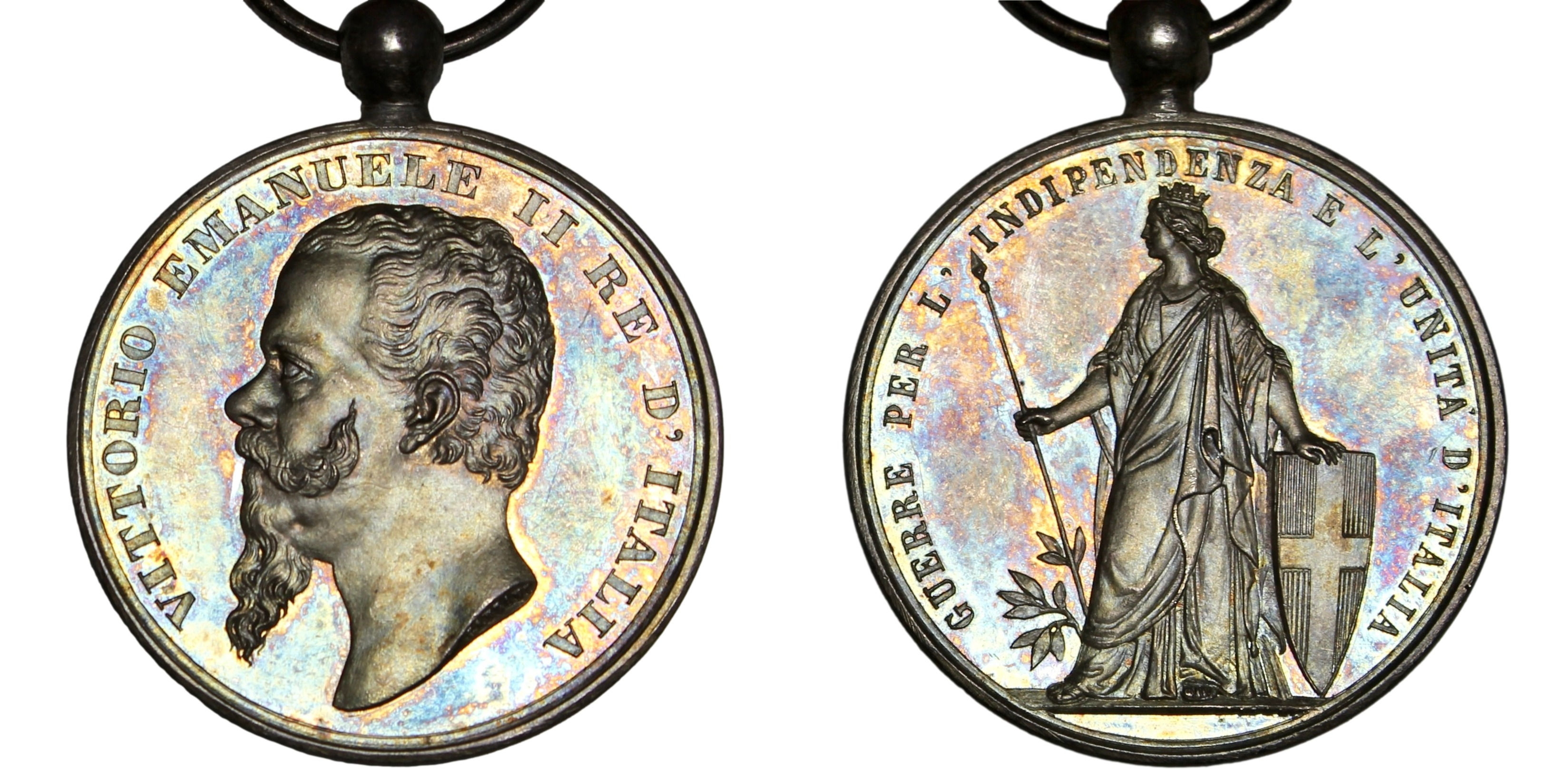 102739 | ITALY. Vittorio Emanuele silver Award Medal.