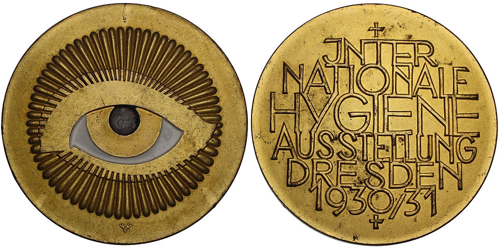 100704  |  GERMANY. Dresden enameled gilt bronze Medal.