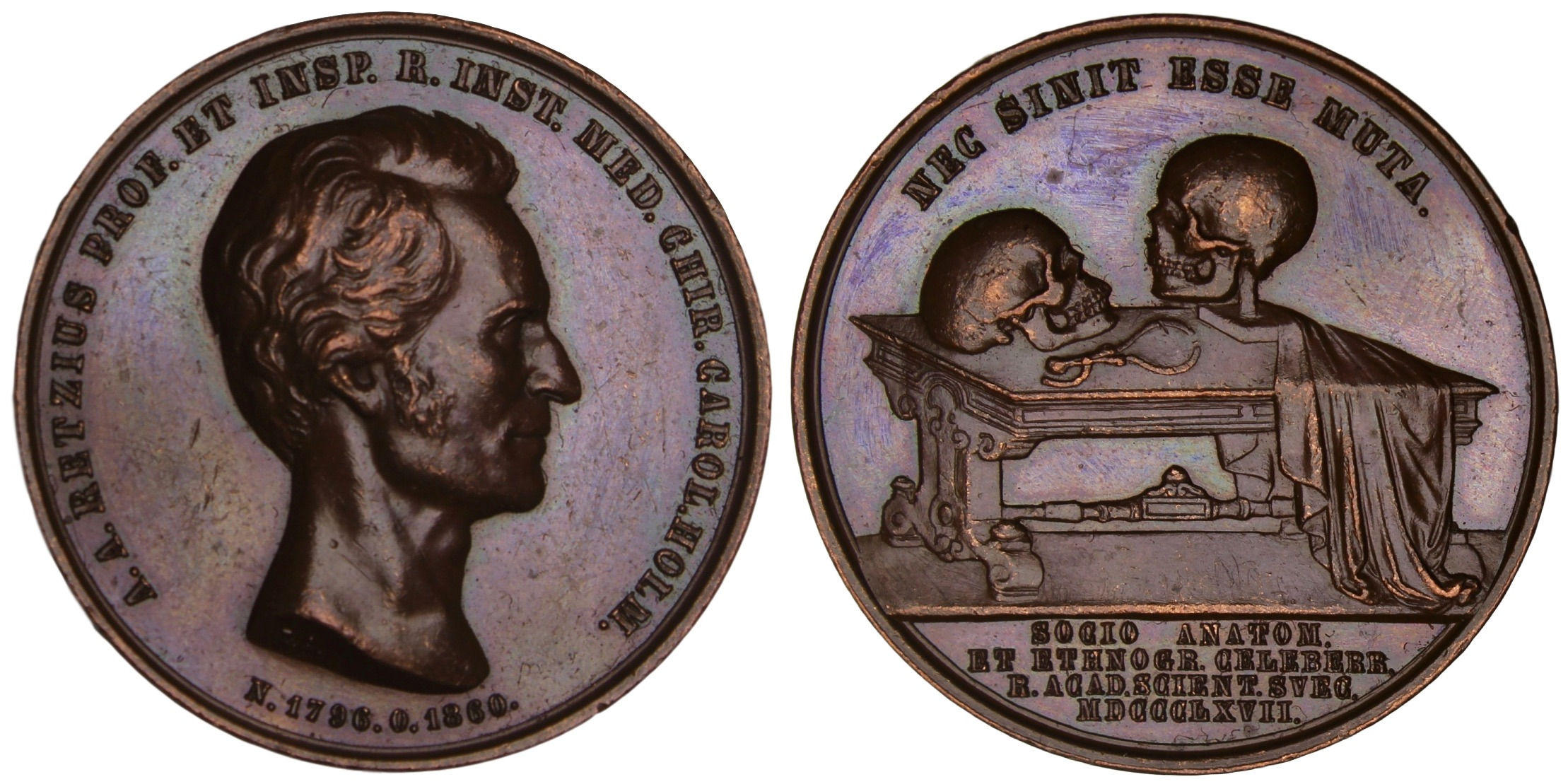 101219 | SWEDEN. Anders Adolph Retzius bronze Medal.